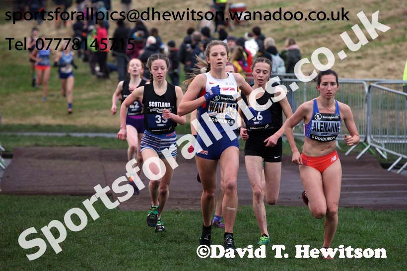 Junior womens Great Edinburgh Cross Country, 2017 Great Edinburgh Cross Country. Photo: David T. Hewitson/Sports for All PIcs